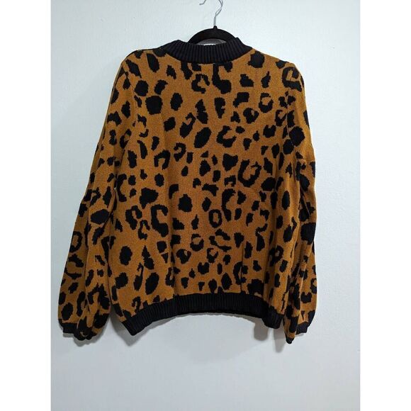 Who What Wear Leopard print Crew neck sweater XXL - Picture 2 of 7